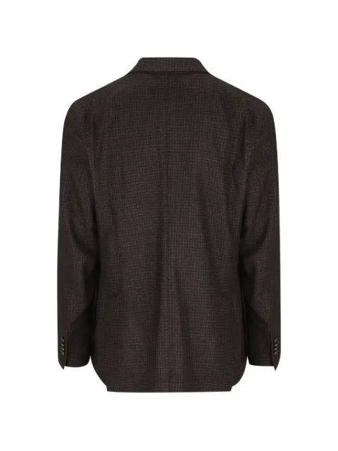 Tagliatore double-breasted micro-check jacket