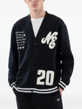 NEW ERA CAP Heritage logo-patch button-up cardigan