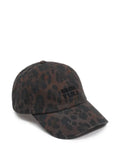 BIMBA Y LOLA baseball cap with leopard print