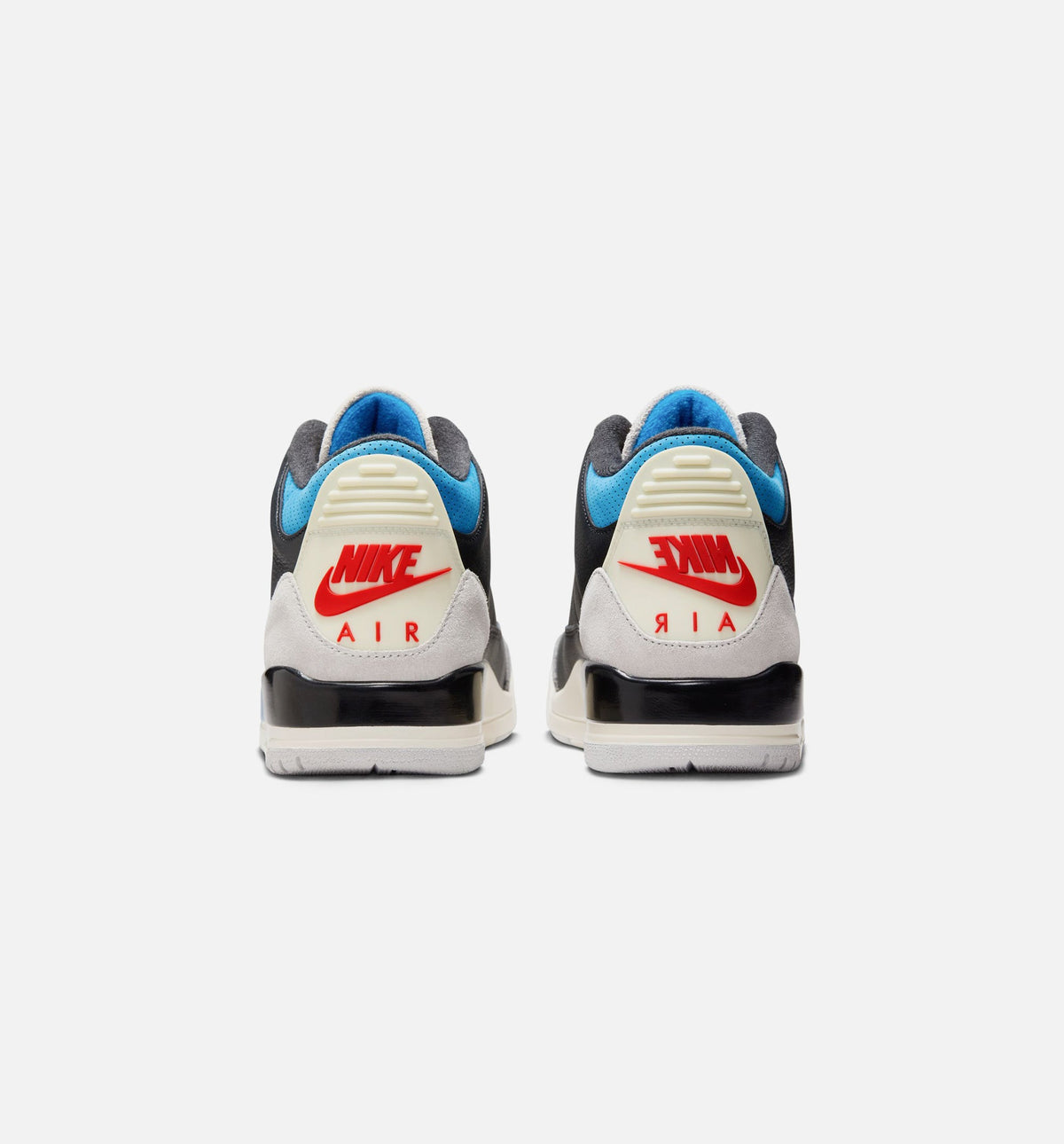Air Jordan 3 Retro OG Rare Air Men's Lifestyle Shoes - Black/Chile Red/Neutral Grey