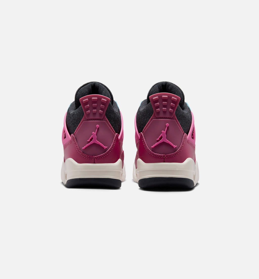 Air Jordan 4 Retro She's A Star Girls' Grade School Sneakers - Sweet Beet/Desert Pink/Off Noir/Chalk