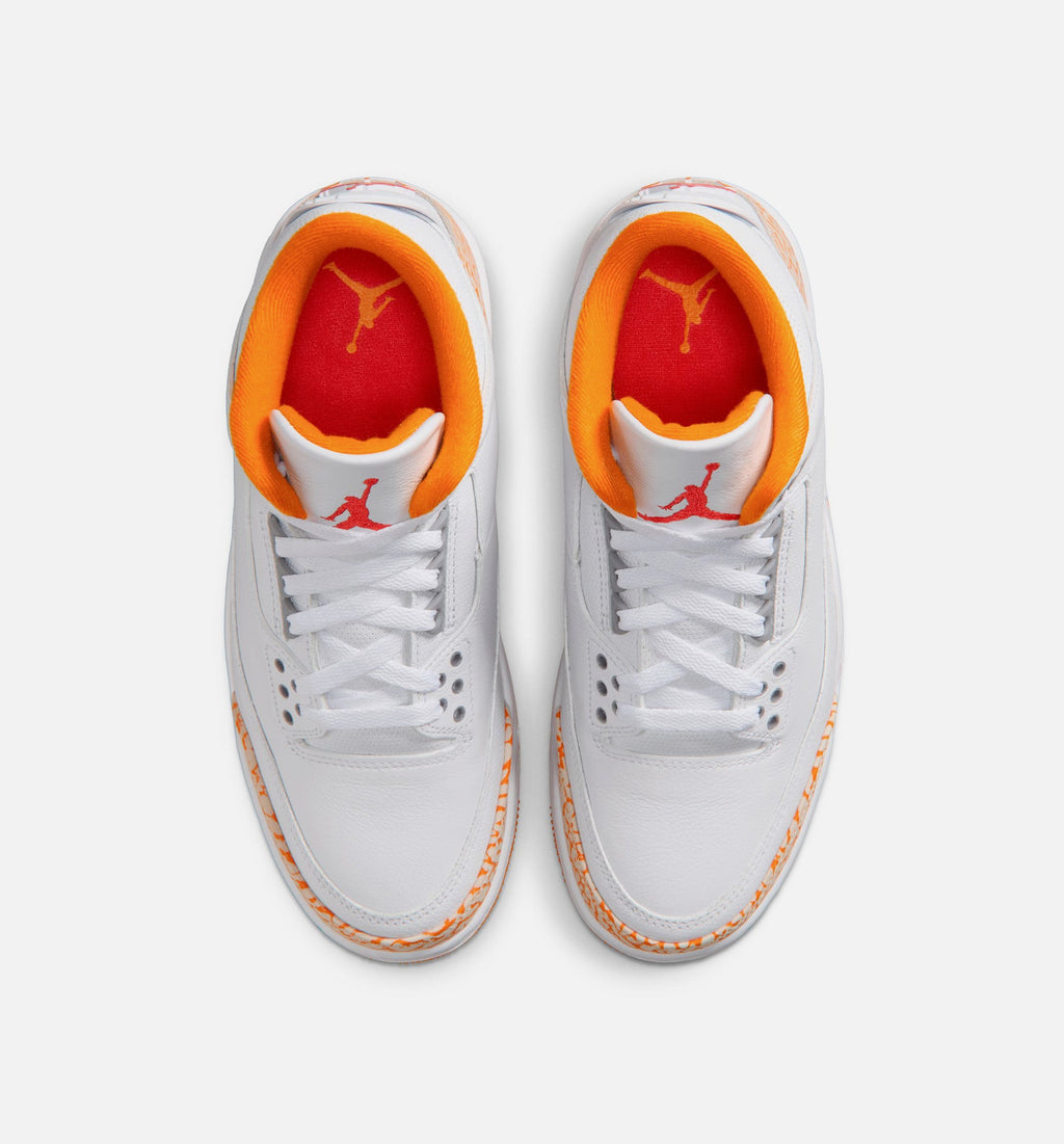 Air Jordan 3 Retro Orange Citrus Women's Lifestyle Shoes - White/Multicolor