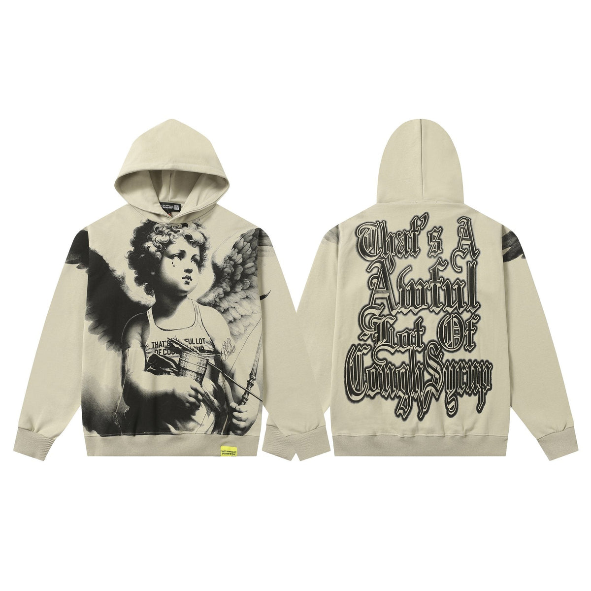THAT'S A AWFUL LOT OF COUGH SYRUP Angel Graphic Hoodie