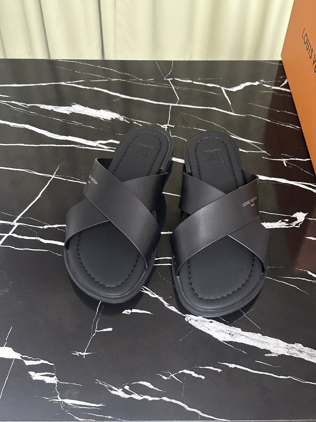 Louis Vuitton Men's Crossover Slide Sandals